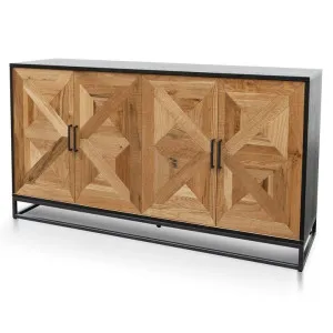 Ex Display - Percy 160cm Wide Sideboard - European Knotty Oak and Peppercorn by Interior Secrets - AfterPay Available by Interior Secrets, a Sideboards, Buffets & Trolleys for sale on Style Sourcebook