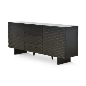 Ex Display - Alvarus Sideboard Unit - Full Black by Interior Secrets - AfterPay Available by Interior Secrets, a Sideboards, Buffets & Trolleys for sale on Style Sourcebook