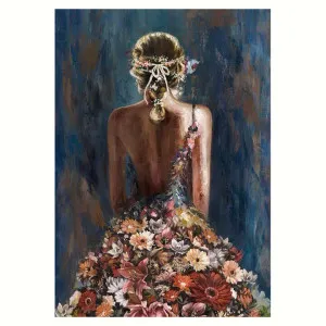 "Back View of The Beauty with Blossom Dress" Stretched Canvas Wall Art Print, 100cm by PNC Imports, a Artwork & Wall Decor for sale on Style Sourcebook