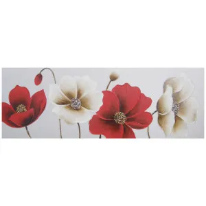"Quadruple Poppy Harmony" Stretched Canvas Wall Art Painting, 150cm by PNC Imports, a Artwork & Wall Decor for sale on Style Sourcebook