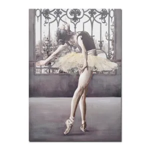 "Ballerina's Sonata" Stretched Canvas Wall Art Painting, 100cm by PNC Imports, a Artwork & Wall Decor for sale on Style Sourcebook