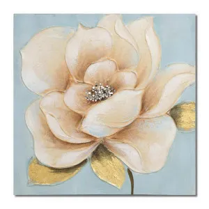 "Sprinkle Magnolia" Stretched Canvas Wall Art Painting, 50cm by PNC Imports, a Artwork & Wall Decor for sale on Style Sourcebook