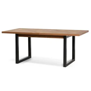Ex Display - Percy 6-8 Seater Extendable Dining Table - European Knotty Oak and Peppercorn by Interior Secrets - AfterPay Available by Interior Secrets, a Dining Tables for sale on Style Sourcebook