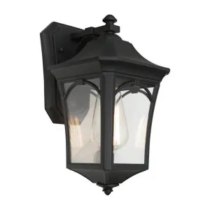 Burston IP44 Exterior Wall Lantern, Small, Black by Cougar Lighting, a Outdoor Lighting for sale on Style Sourcebook