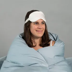 Canningvale Beautysilks Eye Mask - Platinum by Canningvale, a Sheets for sale on Style Sourcebook