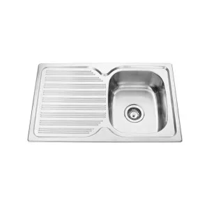 Arial Single Right Sink 1th 780x480 Stainless Steel by BAD UND KUCHE, a Kitchen Sinks for sale on Style Sourcebook