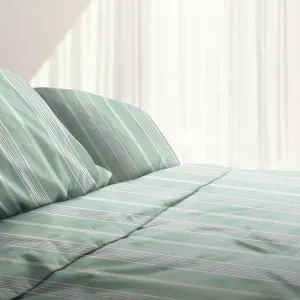 Odyssey Living Thermal Flannelette Printed Hamptons Stripe Sheet Set by null, a Sheets for sale on Style Sourcebook