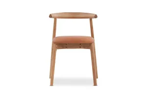 Ollie Dining Chair, Tan/Oak, by Lounge Lovers by Lounge Lovers, a Dining Chairs for sale on Style Sourcebook