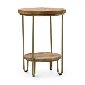Ex Display - Jodie Elm Wood Side table - Natural by Interior Secrets - AfterPay Available by Interior Secrets, a Side Table for sale on Style Sourcebook