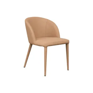 Paltrow Dining Chair - Tan Vegan Leather by CAFE Lighting & Living, a Dining Chairs for sale on Style Sourcebook