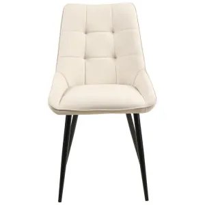 Luigi Faux Leather Dining Chair, Ivory by Viterbo Modern Furniture, a Dining Chairs for sale on Style Sourcebook