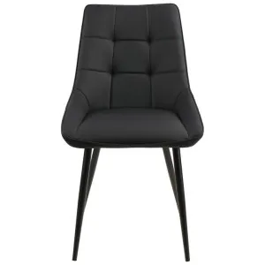 Luigi Faux Leather Dining Chair, Black by Viterbo Modern Furniture, a Dining Chairs for sale on Style Sourcebook
