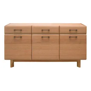 Forsinard Tasmanian Oak Timber 3 Door 3 Drawer Buffet Table, 150cm by OZW Furniture, a Sideboards, Buffets & Trolleys for sale on Style Sourcebook