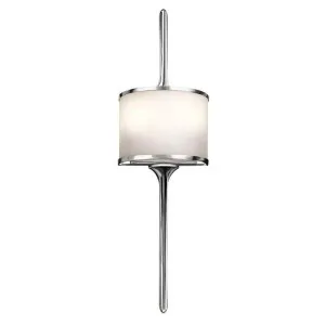 Mona IP44 Metal & Glass Wall Light, Small, Polished Chrome by Elstead Lighting, a Wall Lighting for sale on Style Sourcebook