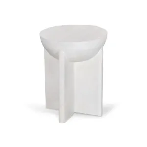 Savio 40cm Round Side Table - Cafe White by Interior Secrets - AfterPay Available by Interior Secrets, a Side Table for sale on Style Sourcebook