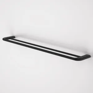 Contura II 820mm Double Towel Rail • | Made From Metal In Matte Black By Caroma by Caroma, a Towel Rails for sale on Style Sourcebook