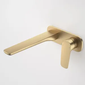Contura II Wall Basin/Bath Mixer 220mm - Brushed | Made From Brass/Brushed Brass By Caroma by Caroma, a Bathroom Taps & Mixers for sale on Style Sourcebook