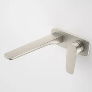 Contura II Wall Basin/Bath Mixer 220mm | Made From Brass In Brushed Nickel By Caroma by Caroma, a Bathroom Taps & Mixers for sale on Style Sourcebook