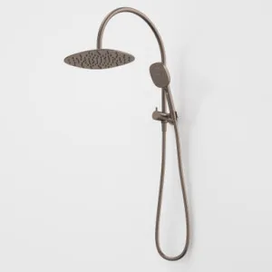 Contura II Compact Twin Shower | Made From Stainless Steel/Brass In Brushed Bronze By Caroma by Caroma, a Showers for sale on Style Sourcebook