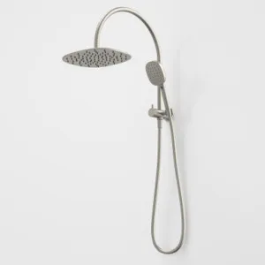 Contura II Compact Twin Shower | Made From Stainless Steel/Brass In Brushed Nickel By Caroma by Caroma, a Showers for sale on Style Sourcebook