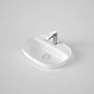 Contura II 530mm Inset Basin With Tap Landing (1 Tap Hole) - In White By Caroma by Caroma, a Basins for sale on Style Sourcebook