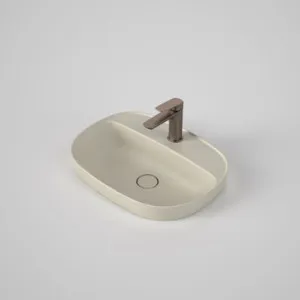 Contura II 530mm Inset Basin With Tap Landing (1 Tap Hole) - Matte Clay In Cream By Caroma by Caroma, a Basins for sale on Style Sourcebook