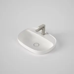 Contura II 530mm Inset Basin With Tap Landing (1 Tap Hole) - In Matte White By Caroma by Caroma, a Basins for sale on Style Sourcebook