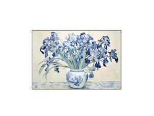 Iris in a Vase Wall Art Canvas 80cm x 120cm by Luxe Mirrors, a Artwork & Wall Decor for sale on Style Sourcebook