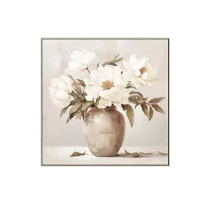 Flower in a Vase Wall Art Canvas A 80cm x 80cm by Luxe Mirrors, a Artwork & Wall Decor for sale on Style Sourcebook
