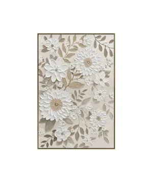 Textured Flower Wall Art Canvas 80cm x 120cm by Luxe Mirrors, a Artwork & Wall Decor for sale on Style Sourcebook