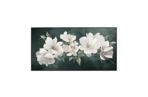 Lisa Flower Wall Art Canvas 50cm x 150cm by Luxe Mirrors, a Artwork & Wall Decor for sale on Style Sourcebook