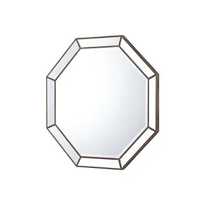 Octagon Silver Wall Mirror 91cm by Luxe Mirrors, a Mirrors for sale on Style Sourcebook