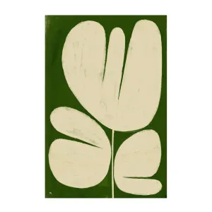 Big White Flower On Green , By Marco Marella by Gioia Wall Art, a Prints for sale on Style Sourcebook