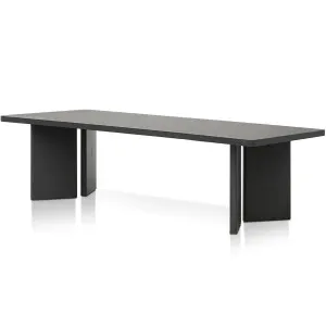 Alfie Elm Dining Table - Black 3.0m by Calibre Furniture, a Dining Tables for sale on Style Sourcebook
