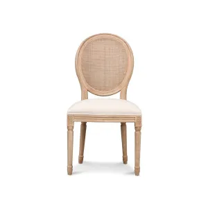 Bellport Cane Dining Chair - Light Beige by Calibre Furniture, a Dining Chairs for sale on Style Sourcebook