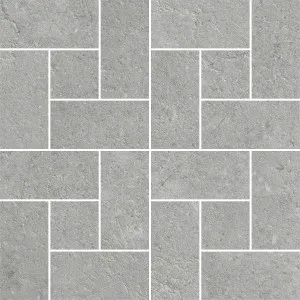 OmniStone Windmill Grey Silk Mosaic Tile by Beaumont Tiles, a Mosaic Tiles for sale on Style Sourcebook