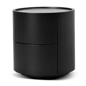 Nithya Bedside Table - Full Matte Black by Interior Secrets - AfterPay Available by Interior Secrets, a Bedside Tables for sale on Style Sourcebook