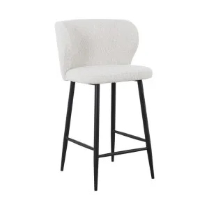 Set of 2 - Perkins 65cm Bar Stool - Pearl Grey Boucle by Interior Secrets - AfterPay Available by Interior Secrets, a Bar Stools for sale on Style Sourcebook