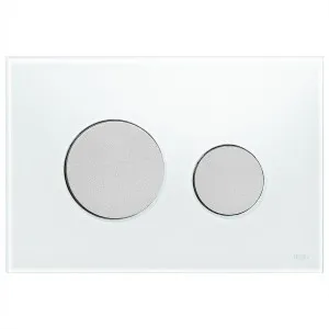 TECE Loop White Glass/Matte Chrome Button by Beaumont Tiles, a Toilets & Bidets for sale on Style Sourcebook