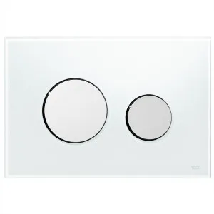 TECE Loop White Glass/Chrome Button by Beaumont Tiles, a Toilets & Bidets for sale on Style Sourcebook