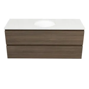 Hunter Plus Vanity Wall Hung 1200 Centre WG Basin SilkSurface UC Top by Timberline, a Vanities for sale on Style Sourcebook