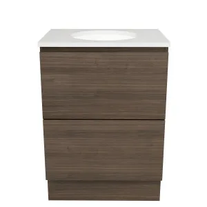 Hunter Plus Vanity Floor Standing 600 Centre WG Basin SilkSurface UC Top by Timberline, a Vanities for sale on Style Sourcebook