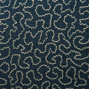 LF2388C Wiggle 10 Indigo by Linwood, a Fabrics for sale on Style Sourcebook