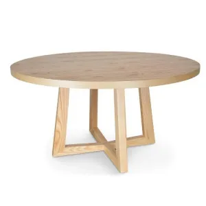 Ex Display - Zodiac 1.5m Round Wooden Dining Table - Natural by Interior Secrets - AfterPay Available by Interior Secrets, a Dining Tables for sale on Style Sourcebook