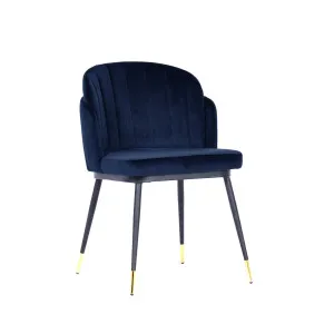 Michelle Velvet Dining Chair - Navy by Future Classics, a Dining Chairs for sale on Style Sourcebook