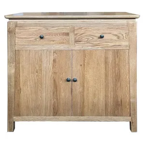 Avie Oak Timber 2 Door 2 Drawer Sideboard, 90cm by Montego, a Sideboards, Buffets & Trolleys for sale on Style Sourcebook