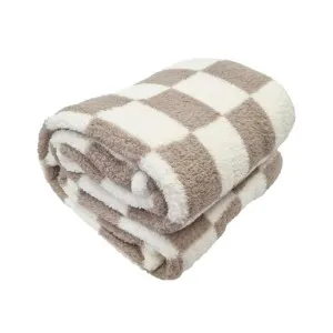 J.Elliot Printed Sherpa Natural Throw by null, a Throws for sale on Style Sourcebook