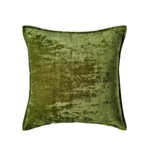 J.Elliot Veronica Cotton Velvet Olive 50x50cm Cushion by null, a Cushions, Decorative Pillows for sale on Style Sourcebook