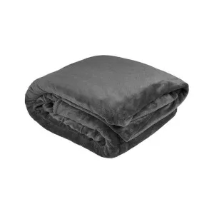 Bambury Ultraplush Blanket, King, Charcoal by Bambury, a Throws for sale on Style Sourcebook