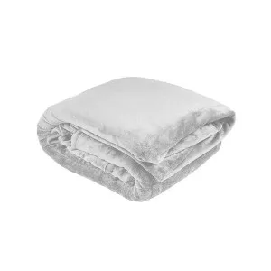 Bambury Ultraplush Blanket, Double / Queen, Silver by Bambury, a Throws for sale on Style Sourcebook